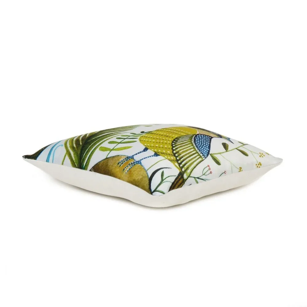 Home Decorative Digital Leaf & Bird Print Cushion Pillow Cover Pillow Case